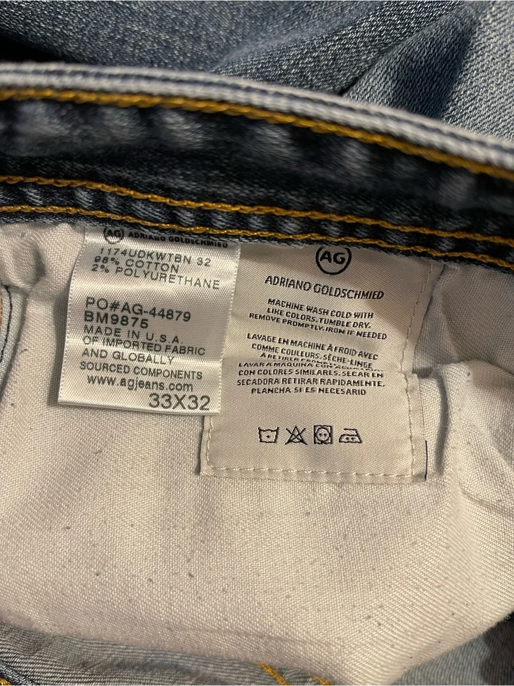 AG The Graduate Jeans 33x32